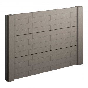 Barda Prefabricada de Concreto Block Aparente