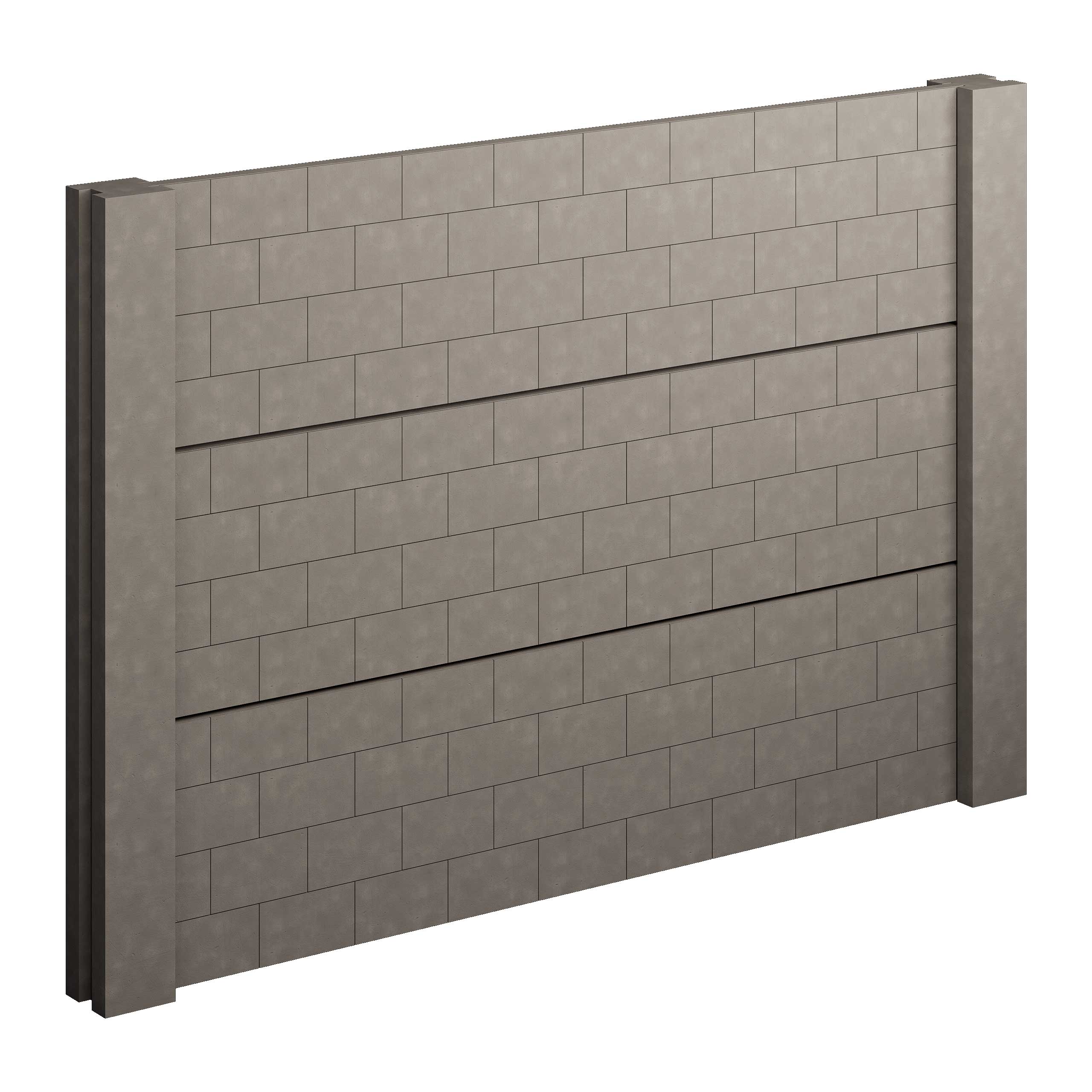 Barda Prefabricada de Concreto Block Aparente